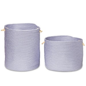 Colonial Mills Marissa Woven Hamp Set-2 - Purple 17"x17"x22" 19"x19"x15" - 1 of 1