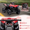 Kids ATV 4 Wheeler, 6V Ride on Toy, Wear-Resistant Wheels, Music & Foot Pedal, Battery Powered Electric Quad Car for Kids Toddlers 3-10 - 4 of 4