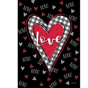Briarwood Lane Valentine's Garden Flag 12x18 For Outdoor Plaid Heart For Valentine's Garden Flag Flags For Outside - 1 of 4