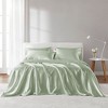 Sapphtopaz Luxury Satin Comforter Set, Bedding Set Fitted Sheet Set with 1 Flat Sheet,1 Fitted Sheet,2 Pillowcase, Machine Washable - 4 of 4