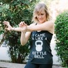 Women's CHIN UP I Came in Like a Kettle Bell Racerback Tank Top - 2 of 4