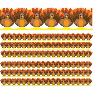 Hygloss® Turkey Die-Cut Border, 12 Strips/36 Feet Per Pack, 6 Packs - 1 of 2