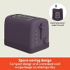 2 Slice Toaster, 6 Setting Shade Control w Reheat, Cancel, Bagel & Defrost Buttons, Removable Crumb Tray, Anti Jam & Auto Shutoff - 2 of 4