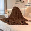 1pc Cooling Blanket - Double-Sided Cooling Technology Blanket, Leopard Print Bedding, Blankets, For Couch, Bed, Sofa, Office, Living Room. - 2 of 4