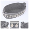 REGALWOVEN Cotton Rope Handcrafted Odorless Compact Open Storage Bins 13.4 x 6.3 x 4.7 Inch 1 Pack - 2 of 4