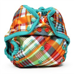 Kanga Care Rumparooz Newborn Reusable Cloth Diaper Cover Aplix Charlie Multicolored 4 15lbs