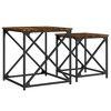 vidaXL Nesting Coffee Tables 2 pcs Smoked Oak Engineered Wood - 2 of 4