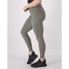 Hanes Moves Leak Protection 7/8 Leggings, 25" Cool Grey L Women's - 2 of 4