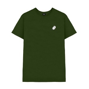 Dalix Ghost Embroidered Soft Cotton Short Sleeve T Shirt Mens - 1 of 4