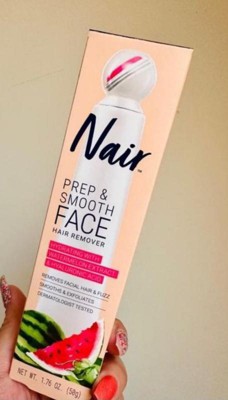 Nair Prep & Smooth Facial Hair Removal Cream For Women Hydrating - 1.76 ...