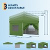 10'x10' Instant Pop Up Canopy with 4 Sidewalls, Heavy Duty Commercial Tent Includes Stakes/Ropes/Sandbags, Perfect for Outdoor Markets, Events - 4 of 4