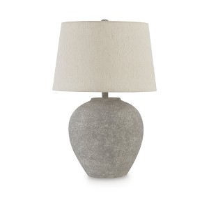 Signature Design by Ashley Casual Dreward Table Lamp  Distressed Gray - 1 of 4