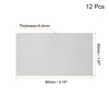 Unique Bargains Stainless Steel DIY Laser Printing Office Engraving Blank Card 12 Pcs - 2 of 4