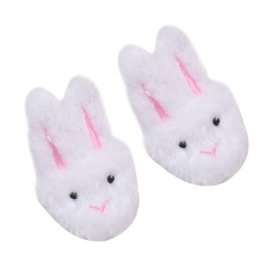 White discount rabbit slippers