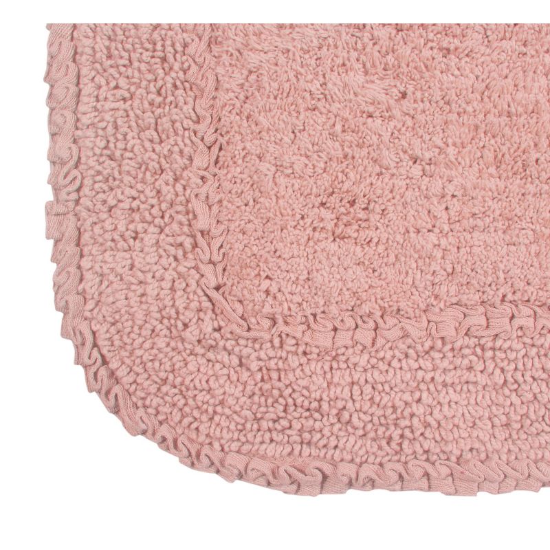 Radiant Collection Cotton Ruffle Pattern Tufted Set of 2 Bath Rug Set - Home Weavers, 3 of 5