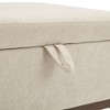 CAVINAS Mid-Century Modern Square Storage Ottoman,Convertible Footstool with Hidden Storage,Entryway Bench for LivingRoom,Bedroom - 4 of 4