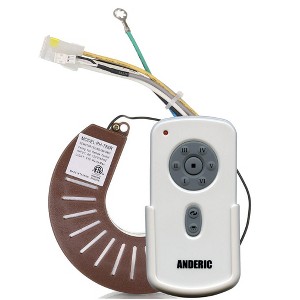 Anderic RH786R/RR787T-KIT Replacement Ceiling Fan Remote Control Kit for Casablanca and Others - 1 of 4