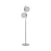 Signature Design by Ashley Winter Metal Floor Lamp Clear/Silver : Acrylic Beads, Dual Dome Shades - 2 of 4