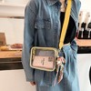 Anna-Kaci Women's Chic Transparent Crossbody & Messenger Bags with Decorative Scarf - 3 of 4