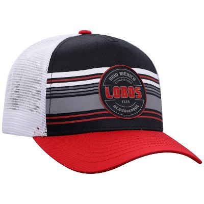 NCAA New Mexico Lobos Men's Vista Black with Hard Mesh Snapback Hat