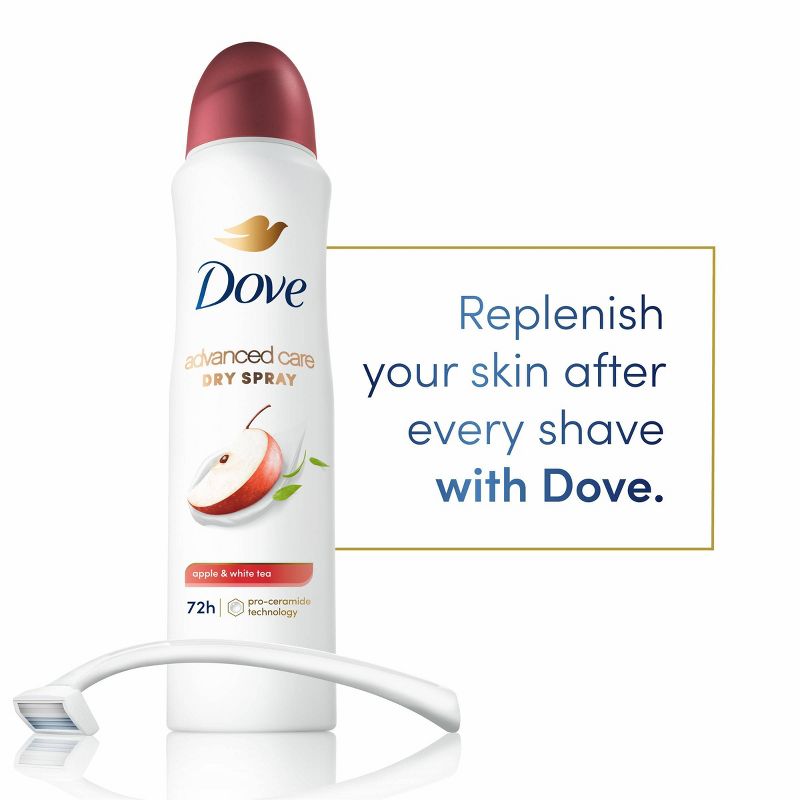 Dove Beauty Advanced Care Apple &#38; White Tea 48-Hour Women&#39;s Antiperspirant &#38; Deodorant Dry Spray - 3.8oz, 5 of 13