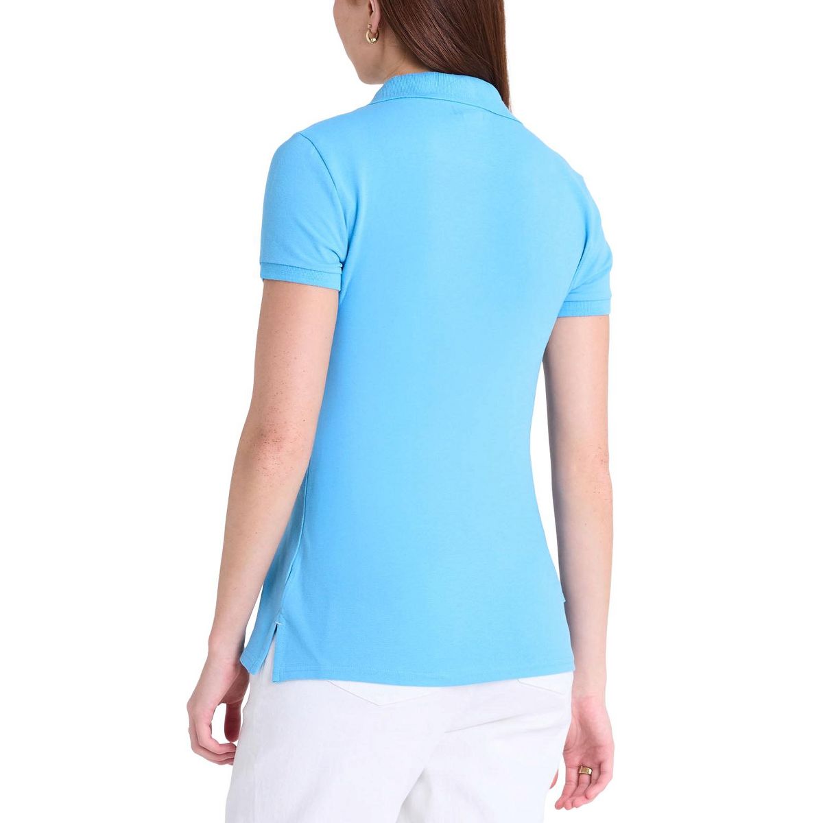 U.S Polo Assn. Women's Metallic Print Polo Shirt - thumbnail 4