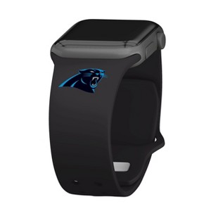 NFL Carolina Panthers Apple Watch Compatible Silicone Band - Black
 - 1 of 4