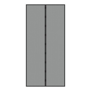 Hastings Home 38" Magnetic Screen Door for French Doors or Sliding Glass Doors - Full Frame Velcro, Black - 1 of 4