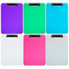 JAM Paper 9" x 12 1/2" 6pk Plastic Clipboards with Low Profile Metal Clip - Letter Size: Multicolor Office Document Holder - 4 of 4