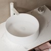Dexmalle 36" Wall-Mounted Floating Curved Edges Striped Bathroom Storage Cabinet - 4 of 4