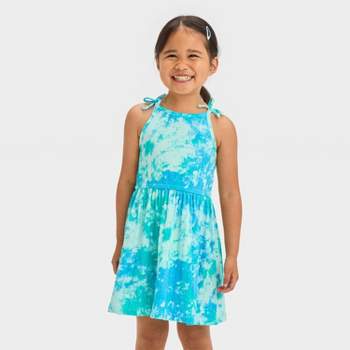 Toddler Girls' Tie Dye Dress - Cat & Jack™ Blue