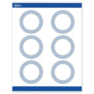 Avery Round Labels, Polka Dots Design, 3" Diameter, 60ct