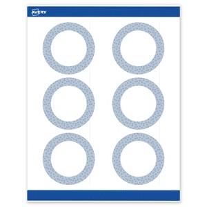 Avery Round Labels, Polka Dots Design, 3" Diameter, 60ct - 1 of 4