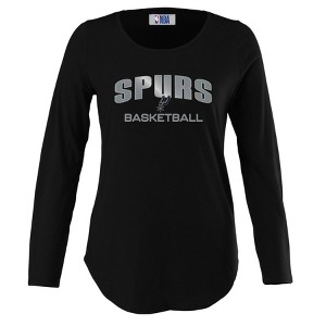 NBA San Antonio Spurs Women's Long Sleeve Crew Neck Fashion T-Shirt - 1 of 4
