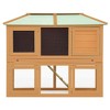 vidaXL Animal Rabbit Cage Double Floor Wood - 3 of 4