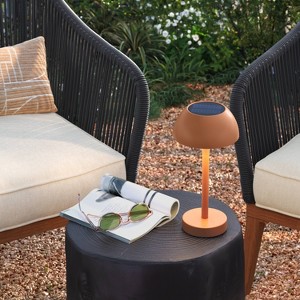 Solar and Rechargeable USB LED Outdoor Table Lamp - Threshold™ - 1 of 3