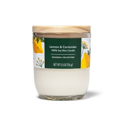 Lemon & Coriander Flame Candle - 5.5oz - Everspring™