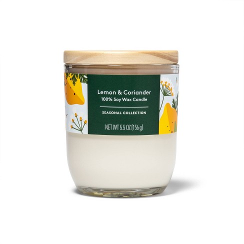 Lemon & Coriander Flame Candle - 5.5oz - Everspring™ - image 1 of 3