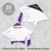 Big Dot of Happiness Purple Grad - Best is Yet to Come - 2-in-1 Purple Graduation Party Cards - Activity Duo Games - Set of 20 - 2 of 4