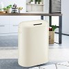 Automatic Motion Sensor Trash Can 50L/13.2Gal, Touchless Slim Garbage Bin with Soft Close Lid, White for Kitchen Bathroom Office - 4 of 4