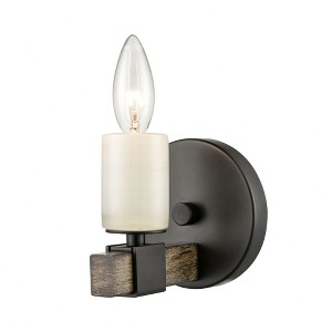 Elk Home Stone Manor 1 - Light Wall Light in  Matte Black - 1 of 3