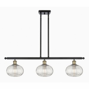 Ithaca - 3 Light Stem Hung Island In Industrial Style-8.75 Inches Tall and 36 Inches Wide - 1 of 1
