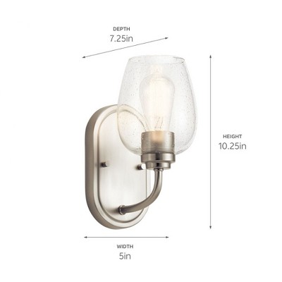 Classic Black 10'' Wall Sconce with White Tapered Shade