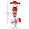 FONTOI 7FT Christmas Inflatable Hanging Santa Reindeer and Snowman Funny Holiday Yard Decoration for Outdoor Party, White, 9.25"*9.25"*5.12" - 2 of 4