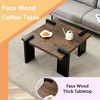 Coffee Tables, Low Table Solid Wood Low Floor Table, Tabletop Tea Table, Farmhouse Center Table, Leisure Coffee Table - 4 of 4