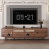 TV Stand for TVs up to 85", Farmhouse TV Console Media Console TV Cabinet with Drawers, Brown - ModernLuxe - 4 of 4
