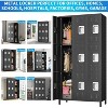 Metal Locker for Employees, School Office Gym Bedroom,9 Doors Black Steel Storage Locker Cabinet for Employees, Industrial Storage Locker - 4 of 4