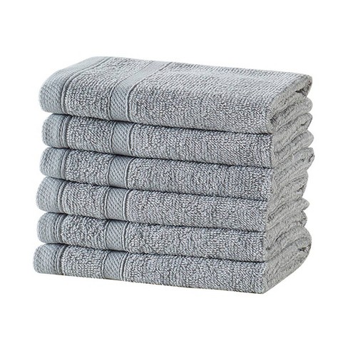 12pk Washcloth Set Light Gray Clorox Target