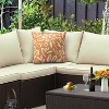 Outdoor Decor by Commonwealth Printed Outdoor Pillow Cover 18" x 18" Mustard (Cover Only) - 2 of 4