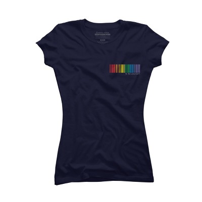 Adult Design By Humans Pride Rainbow Barcode To Be Yourself By mikmom T-Shirt